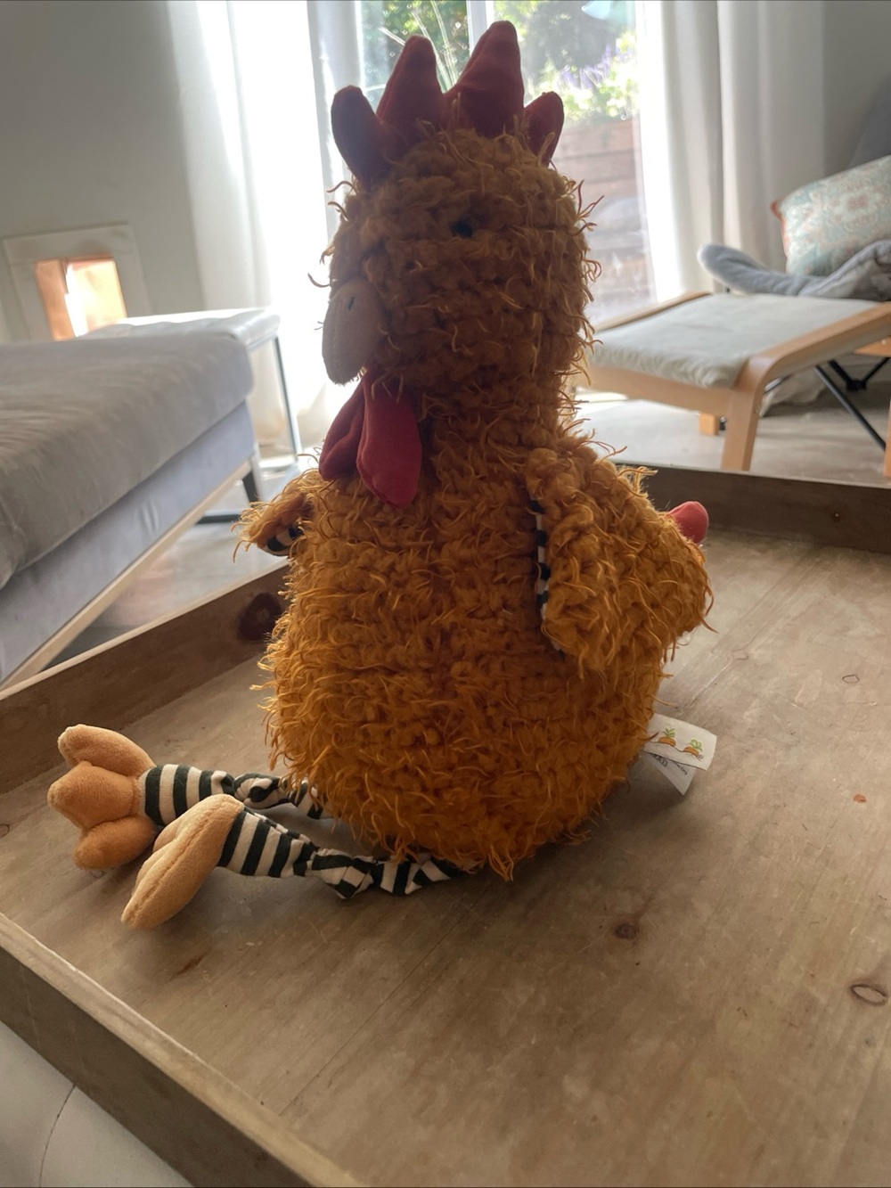 Plush Randy The RoosterBunnies by the bay Stuffed Animal Toy - Orange